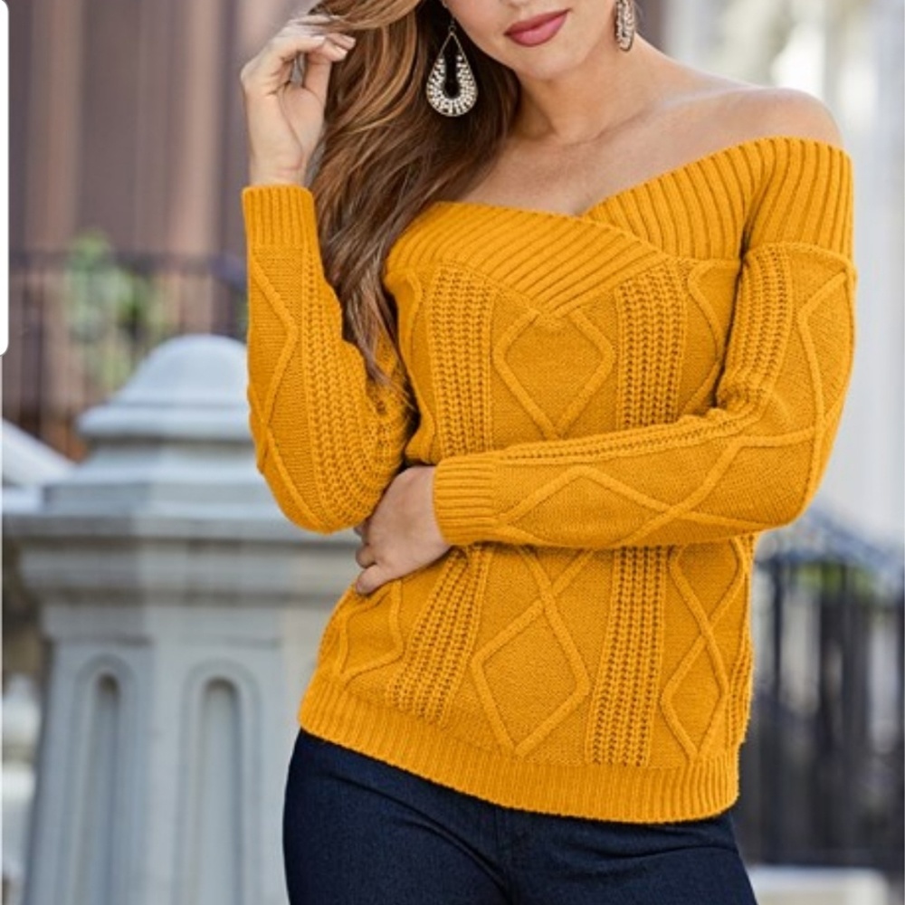 Off the shoulder sweater